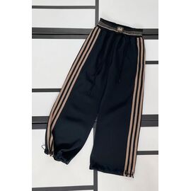 Штани дитячі спортивні на дівчинку 566 navy-beige р.128-152 "Kosmy" недорого оптом від прямого постачальника