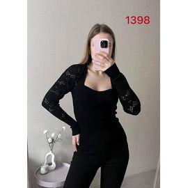 Гольф жіночий 1398 black р.42-46 "FSN" недорого оптом від прямого постачальника