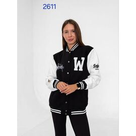 Кофта жіноча тепла 2611 black-white р.S-XL "FSN" недорого оптом від прямого постачальника