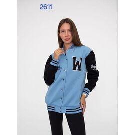 Кофта жіноча тепла 2611 l.blue р.S-XL "FSN" недорого оптом від прямого постачальника