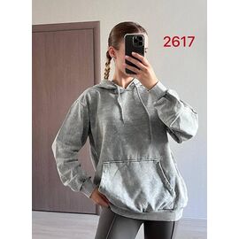 Худі жіноче 2617 l.grey р.48-54 "FSN" недорого оптом від прямого постачальника