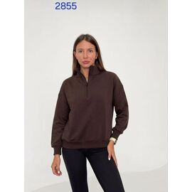 Светр жіночий 2855 brown р.44-50 "FSN" недорого оптом від прямого постачальника