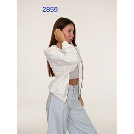 Кофта спортивна жіноча 2859 white р.M "FSN" недорого оптом від прямого постачальника