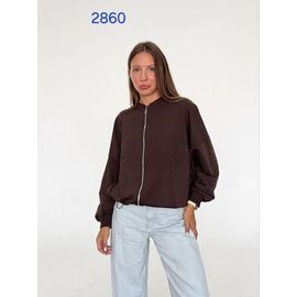 Кофта спортивна жіноча 2860 brown р.M "FSN" недорого оптом від прямого постачальника