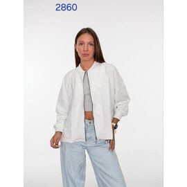 Кофта спортивна жіноча 2860 white р.M "FSN" недорого оптом від прямого постачальника