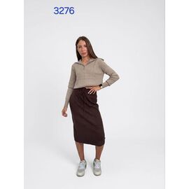 Спідниця жіноча 3276 brown р.44-50 "FSN" недорого оптом від прямого постачальника