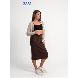 Спідниця жіноча 3281 brown р.44-50 "FSN" недорого оптом від прямого постачальника