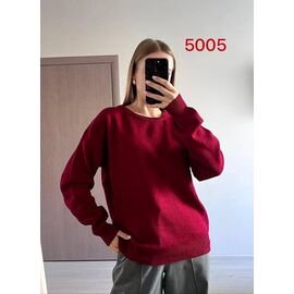 Светр жіночий 5005 wine р.46-50 "FSN" недорого оптом від прямого постачальника