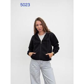 Кофта спортивна жіноча тепла 5023 black р.42-48 "FSN" недорого оптом від прямого постачальника