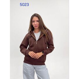 Кофта спортивна жіноча тепла 5023 brown р.42-48 "FSN" недорого оптом від прямого постачальника