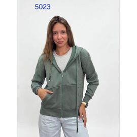 Кофта спортивна жіноча тепла 5023 green р.42-48 "FSN" недорого оптом від прямого постачальника