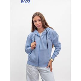 Кофта спортивна жіноча тепла 5023 l.blue р.42-48 "FSN" недорого оптом від прямого постачальника