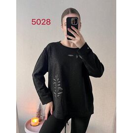 Светр жіночий 5028-1 black р.46-52 "FSN" недорого оптом від прямого постачальника