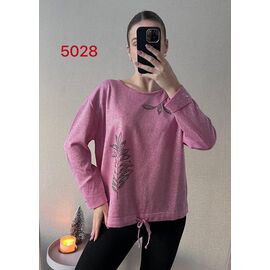 Светр жіночий 5028-1 pink р.46-52 "FSN" недорого оптом від прямого постачальника
