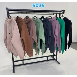 Худі жіноче 5035 brown р.52-58 "FSN" недорого оптом від прямого постачальника