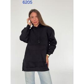 Худі жіноче 6205 black р.50-56 "FSN" недорого оптом від прямого постачальника