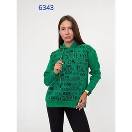 Батник жіночий теплий 6343 green р.42-50 "FSN" недорого оптом від прямого постачальника