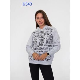 Батник жіночий теплий 6343 l.grey р.42-50 "FSN" недорого оптом від прямого постачальника