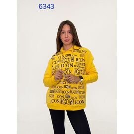 Батник жіночий теплий 6343 yellow р.42-50 "FSN" недорого оптом від прямого постачальника