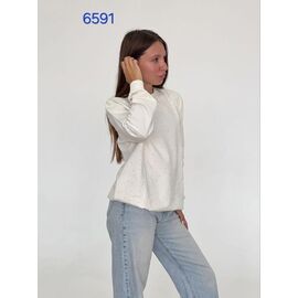 Светр жіночий 6591 white р.48-54 "FSN" недорого оптом від прямого постачальника
