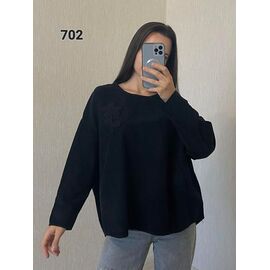 Светр жіночий 702 black р.50-54 "FSN" недорого оптом від прямого постачальника
