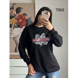 Светр жіночий 7063 black р.48-54 "FSN" недорого оптом від прямого постачальника
