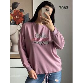 Светр жіночий 7063 pink р.48-54 "FSN" недорого оптом від прямого постачальника