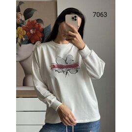 Светр жіночий 7063 white р.48-54 "FSN" недорого оптом від прямого постачальника