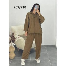 Костюм жіночий 709-710 khaki р.52-56 "FSN" недорого оптом від прямого постачальника