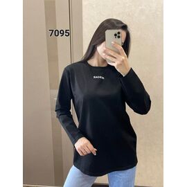 Светр жіночий 7095 black р.48-52 "FSN" недорого оптом від прямого постачальника