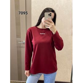 Светр жіночий 7095 wine р.48-52 "FSN" недорого оптом від прямого постачальника