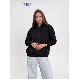 Худі жіноче 7162 black р.M-L "FSN" недорого оптом від прямого постачальника