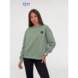Светр жіночий 7211 green р.46-52 "FSN" недорого оптом від прямого постачальника