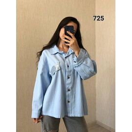 Сорочка жіноча 725 l.blue р.50-54 "FSN" недорого оптом від прямого постачальника