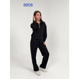 Костюм спортивний жіночий теплий 8808 black р.42-50 "FSN" недорого оптом від прямого постачальника