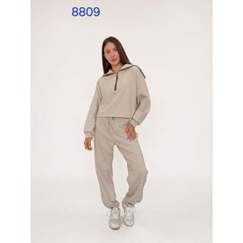 Костюм спортивний жіночий теплий 8809 beige р.42-50 "FSN" недорого оптом від прямого постачальника