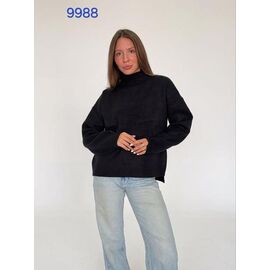 Светр жіночий 9988 black р.42-52 "FSN" недорого оптом від прямого постачальника