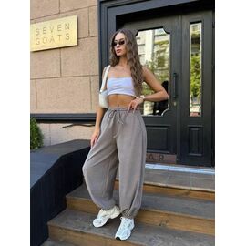Фотография Штаны спортивные женские 1655 l.grey р.42-48 "BONJOUR" недорого оптом от прямого поставщика