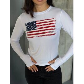 Фотография Свитер женский 4266 white р.42-48 "BONJOUR" недорого оптом от прямого поставщика