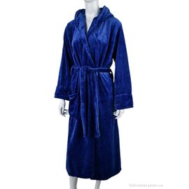 Фотография Халат женский Весна/осень X3 navy (3 шт. р.сетка XL-3XL) "Textile" недорого оптом от прямого поставщика