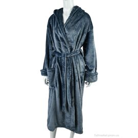 Фотография Халат женский Весна/осень X4 grey (3 шт. р.сетка XL-3XL) "Textile" недорого оптом от прямого поставщика