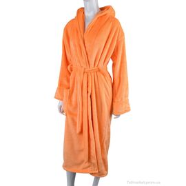 Фотография Халат женский Весна/осень X6 orange (3 шт. р.сетка XL-3XL) "Textile" недорого оптом от прямого поставщика