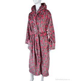 Фотография Халат женский Весна/осень X20 brown (3 шт. р.сетка XL-3XL) "Textile" недорого оптом от прямого поставщика