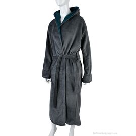 Фотография Халат женский Весна/осень ЖX14 grey (3 шт. р.сетка XL-3XL) "Textile" недорого оптом от прямого поставщика