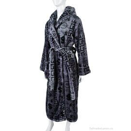 Фотография Халат женский Весна/осень ЖX24 grey (3 шт. р.сетка XL-3XL) "Textile" недорого оптом от прямого поставщика