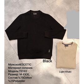 Фотография Свитер мужской T0183 black р.M-3XL "REMAIN" недорого оптом от прямого поставщика