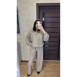 Фотография Костюм спортивный женский тёплый 108 beige р.42-52 "VALENTINA" недорого оптом от прямого поставщика
