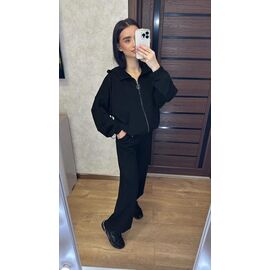 Фотография Костюм спортивный женский тёплый 108 black р.42-52 "VALENTINA" недорого оптом от прямого поставщика