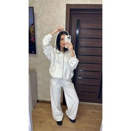 Фотография Костюм спортивный женский тёплый 108 white р.42-52 "VALENTINA" недорого оптом от прямого поставщика