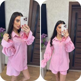 Фотография Костюм женский 014 pink р.42-48 "VALENTINA" недорого оптом от прямого поставщика